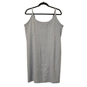 Light Blue Old Navy Women's Fitted Rib-Knit Cami Mini Dress